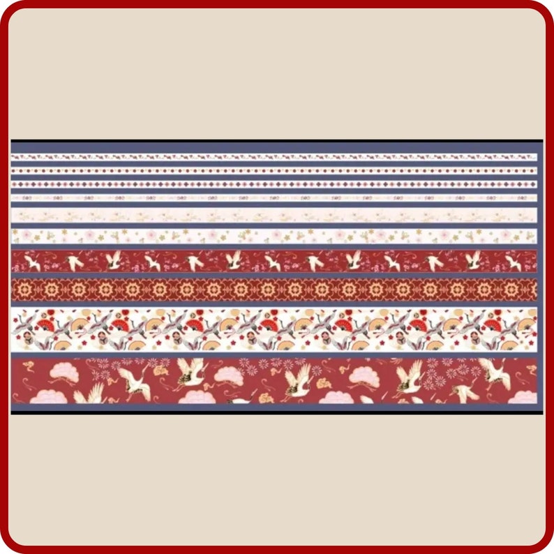 Lot de 100 rubans adhésifs Asia Washi pour une créativité sans fin 0,59, 0,39, 0,19 et 1,18 de largeur x 78 2 m de longueur Scrapbooking, embellissement, journalisation image 7