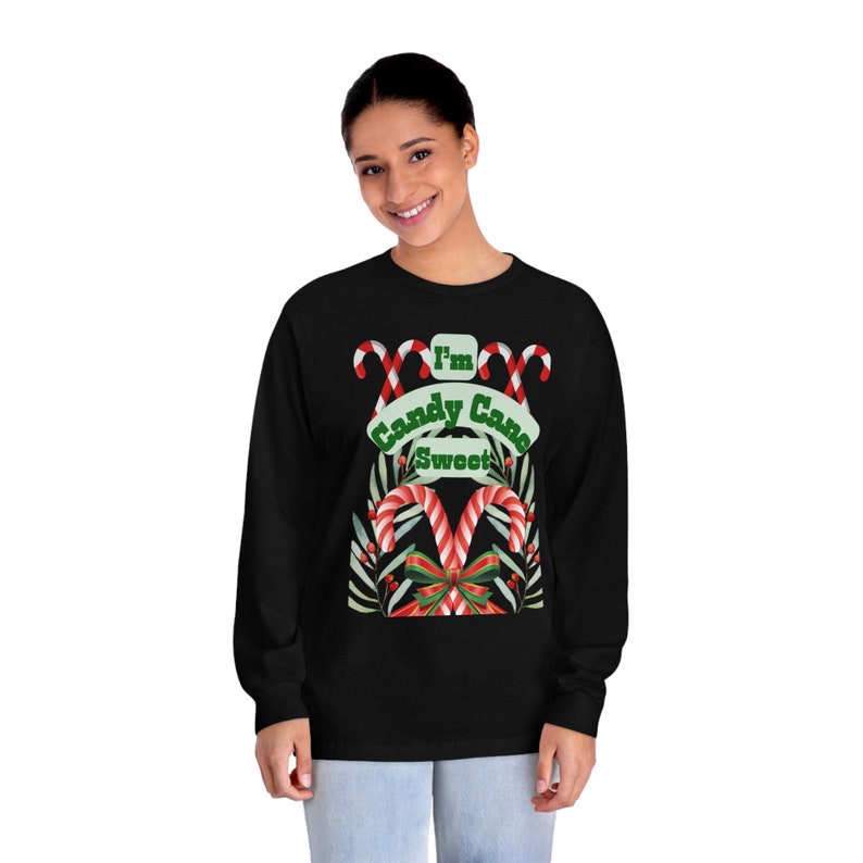 Candy Cane Sweet unisex Classic Long Sleeve T-shirt - Etsy