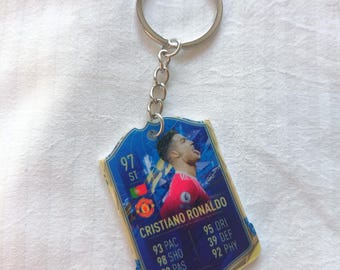 Cristiano Ronaldo Manchester United 97 ST FC21 Fotbollskort Nyckelring