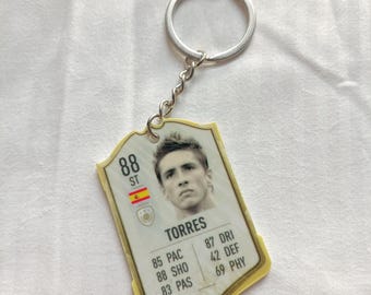 Fernando Torres Spain Legend Fut Card Keychain | Football Gift for Him | Acrylic Keychain | El Nino Spain Icon | World Cup Winner Gift