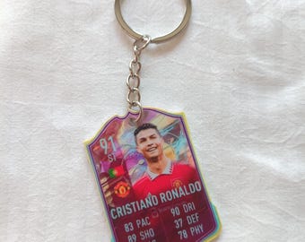 Cristiano Ronaldo Manchester United 91 ST FC22 Fotbollskort Nyckelring