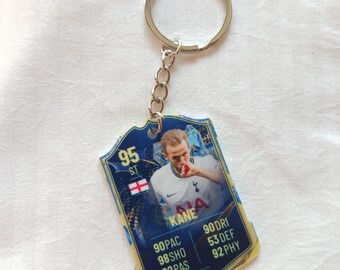 Llavero de Harry Kane del Tottenham Hotspur / Regalo para él como capitán de Inglaterra / Llavero acrílico / Leyenda de los Spurs / Regalo para el máximo goleador de Inglaterra