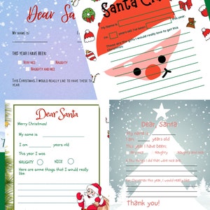 Plantillas de Carta a Papá Noel