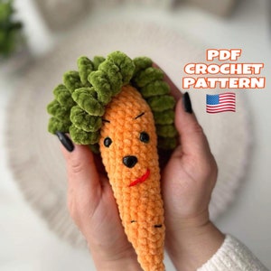 CARROT CROCHET PATTERN,Amigurumi Carrot Crochet Pattern,Easter Carrot Crochet Pattern,Carming Hand-Crocheted Carrot,Crochet Pdf Pattern,