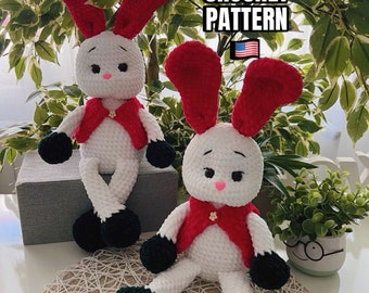 Crochet bunny,Crochet Easter Bunny Pattern,Crochet Pattern Cute Bunny, Crochet Rabbit,Crochet Easter Decor,Pattern Rabbit AmigurumiPdf,Plush