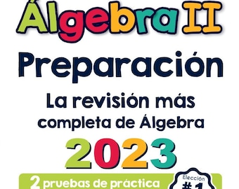 Algebra II Prep Book: Complete Spanish Review (Spanish Edition)
