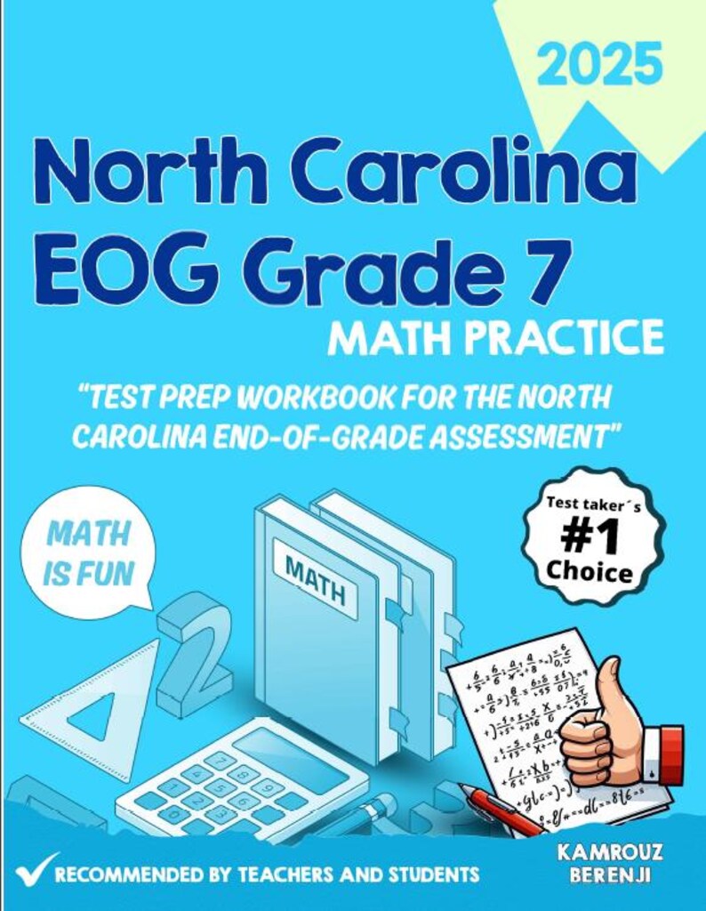 North Carolina EOG Grade 7 Math Practice Workbook - Etsy