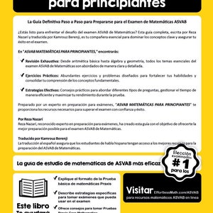 ASVAB Matemáticas Para Principiantes: La Guía Definitiva Paso a Paso ...