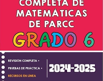 PARCC Grade 6 Math Study Guide (Spanish Edition)