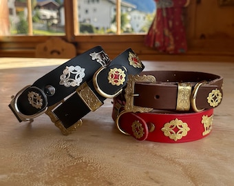 Original Appenzeller dog collar made in Switzerland - 3.5 cm wide