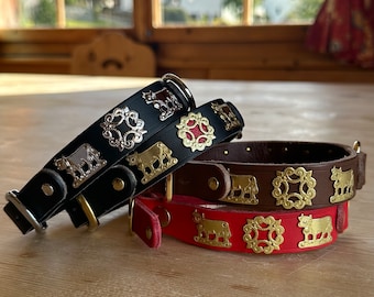 Original Appenzeller dog collar made in Switzerland - 2.4 cm wide