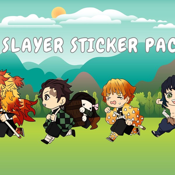 Demon Ghost Hunter Slayer Sticker Glossy/Holographic | N3zuko Reng3ku Tanji ro In0suke | Bamboo Girl | Water Resistant | Kimetsu Slayer