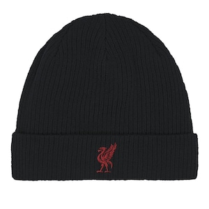 Liverpool FC Embroidered Organic Cotton Beanie | Eco-Friendly | Football Fan Gift | Soccer | Anfield | Reds | Gifts for Him