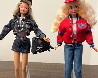 Designer Barbies: Calvin Klein Barbie & Arizona Jeans Barbie. Unboxed, Mint condition