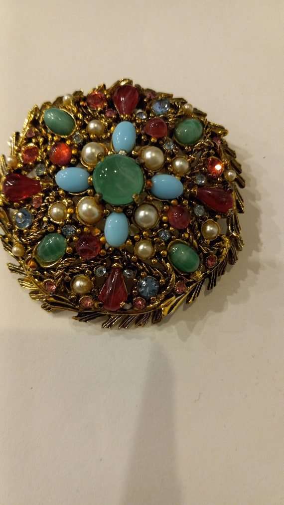 Holly Craft Moghul Brooch Pin