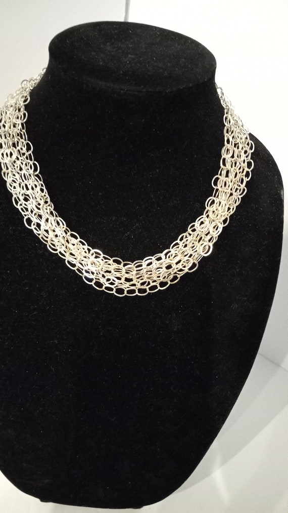 925 Multi Strand Sterling Necklace