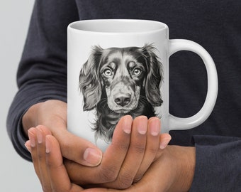 Hunde Tasse Dackel, Hundeliebhaber-Geschenk, Hundebesitzer-Geschenk, Dackel-Liebhaber-Geschenk, Haustier-Gedenktasse