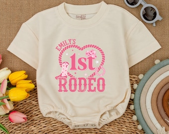 Personalized First Rodeo Birthday Romper, My First Rodeo Birthday Bodysuit, Western Country Birthday Outfit, Rodeo Baby, Baby Girl Birthday