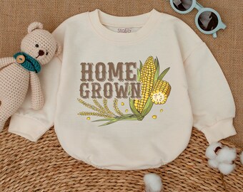 Home Grown Romper, Vegetable Baby Bodysuit, Farm Baby Bodysuit