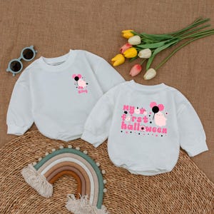 Personalized My First Halloween Romper, Girls Halloween Bodysuit, Baby Halloween Costume, Halloween Baby Shower Gift, Fall Newborn Outfit