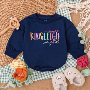 Custom Name Baby Girl Romper, Personalized Name Bubble Romper, Baby Shower Gift, Baby Girl Clothes, Birthday Baby Gift, Coming Home Outfit