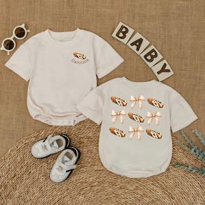 Personalized Little Cannoli Baby Romper, Cute Food Baby Bodysuit, Pastry Newborn Outfit, Italian Food Baby Gift, Baby Shower Gift