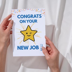 New Job Card for Coworker | Funny Congratulations Card | You Got the Job Greeting
