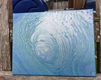 Art acrylique fluide : L'oeil du cyclone. Art fluide original par Tiffany. #fluidartwork ##fluidpainting #fluidart #mordenart