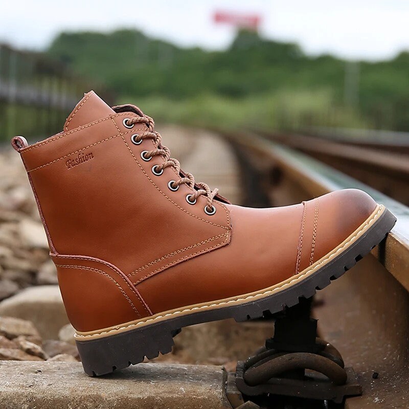 mens leather sneaker boot