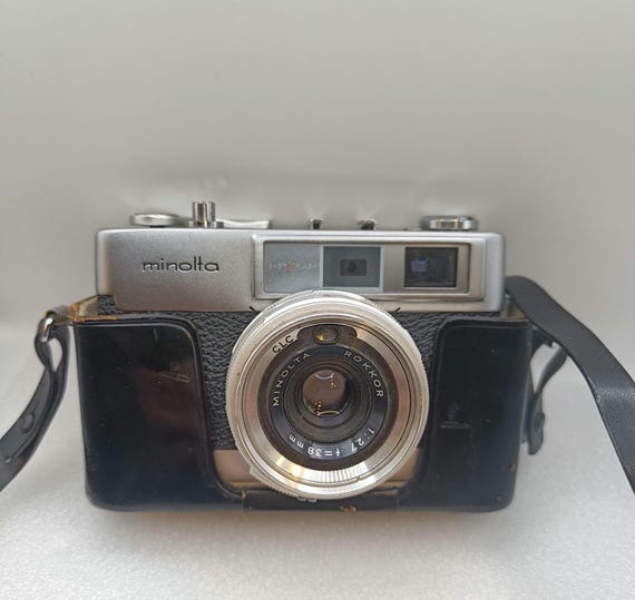 Vintage Minolta AL-F Rangefinder Camera, 38mm Lens, with Case