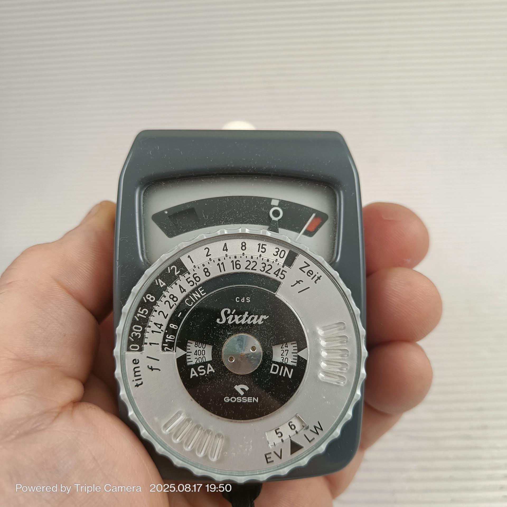 Gossen ☆ゴッセン SIXTAR CDS露出計 精度良好 美品 革ケース付
