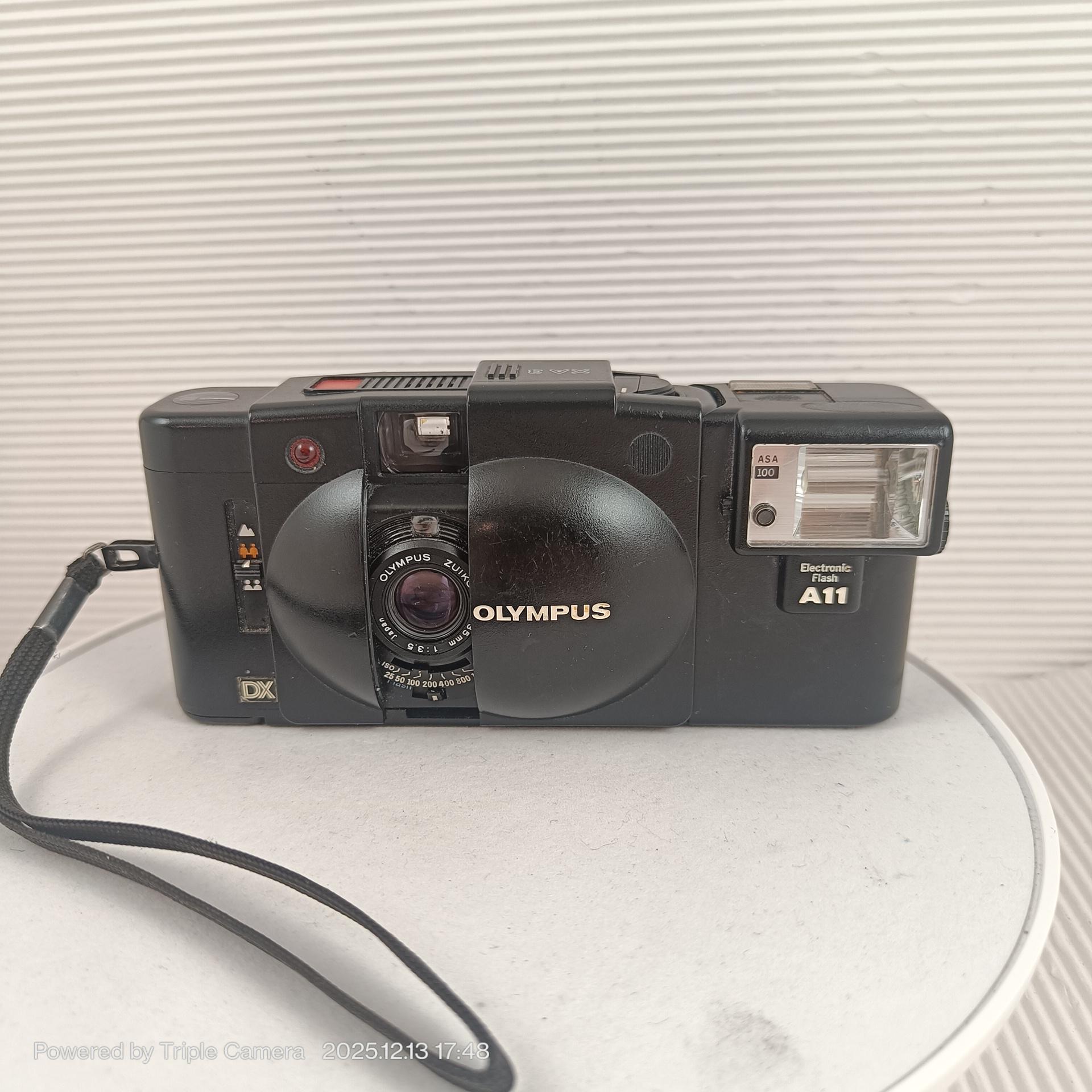 OLYMPUS XA カメラ ＋ A11 フラッシュ動作品 OLYMPUS XA フィルム