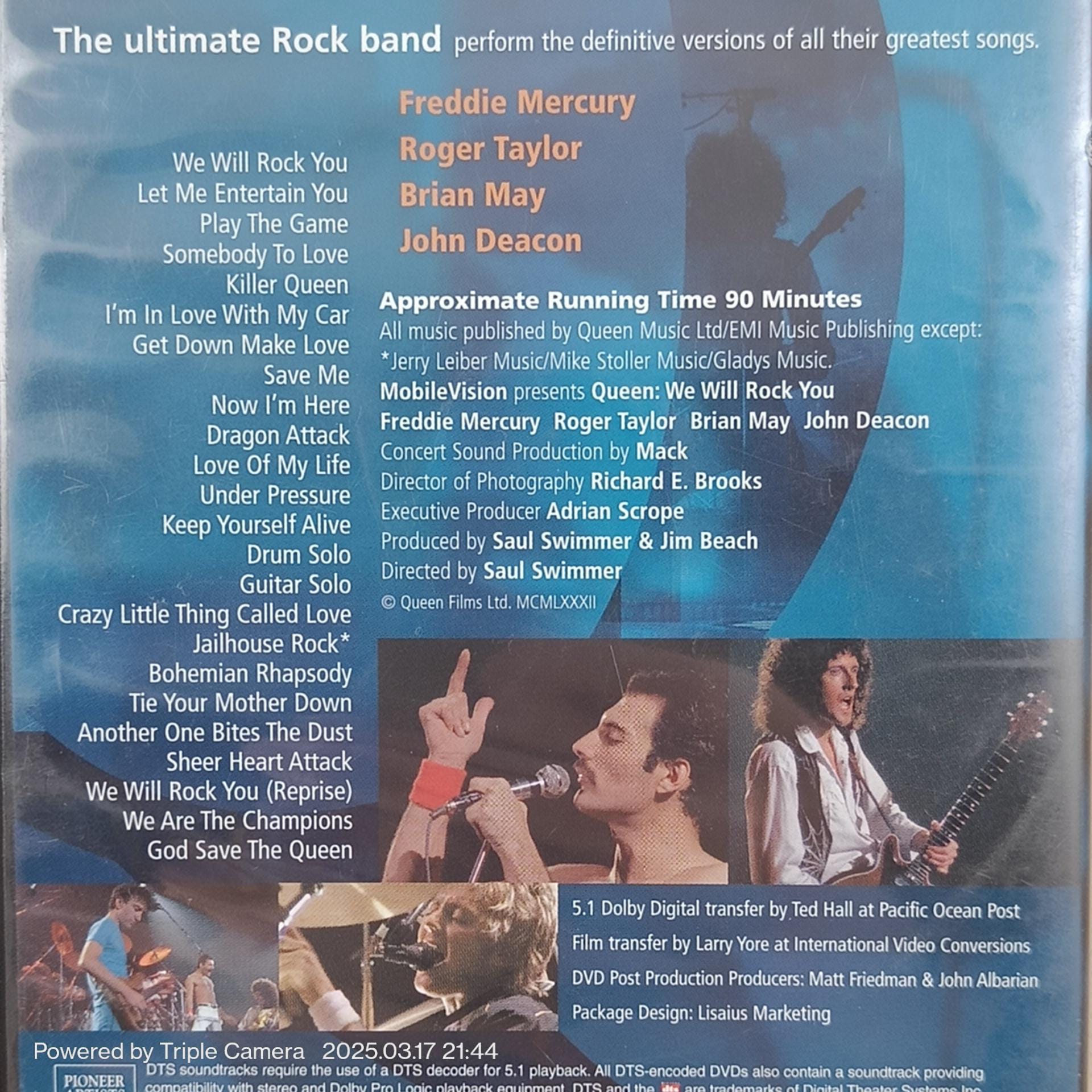Queen - We Will Rock You DVD (2001, Dolby Digital 5.1) - USA
