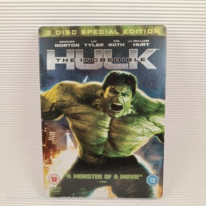 L'incroyable Hulk / Edward Norton DVD (2 DISQUES) Steelbook, région Pal 2,5 très bon état