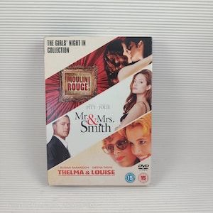 Moulin Rouge/Mr And Mrs Smith/Thelma And Louise ,dvd,3 discs sets, very good condition, Pal 2 region