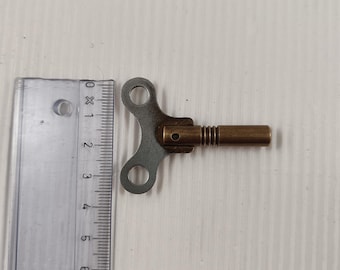 Antique Metal Key For Antique Clock - 3.8 mm