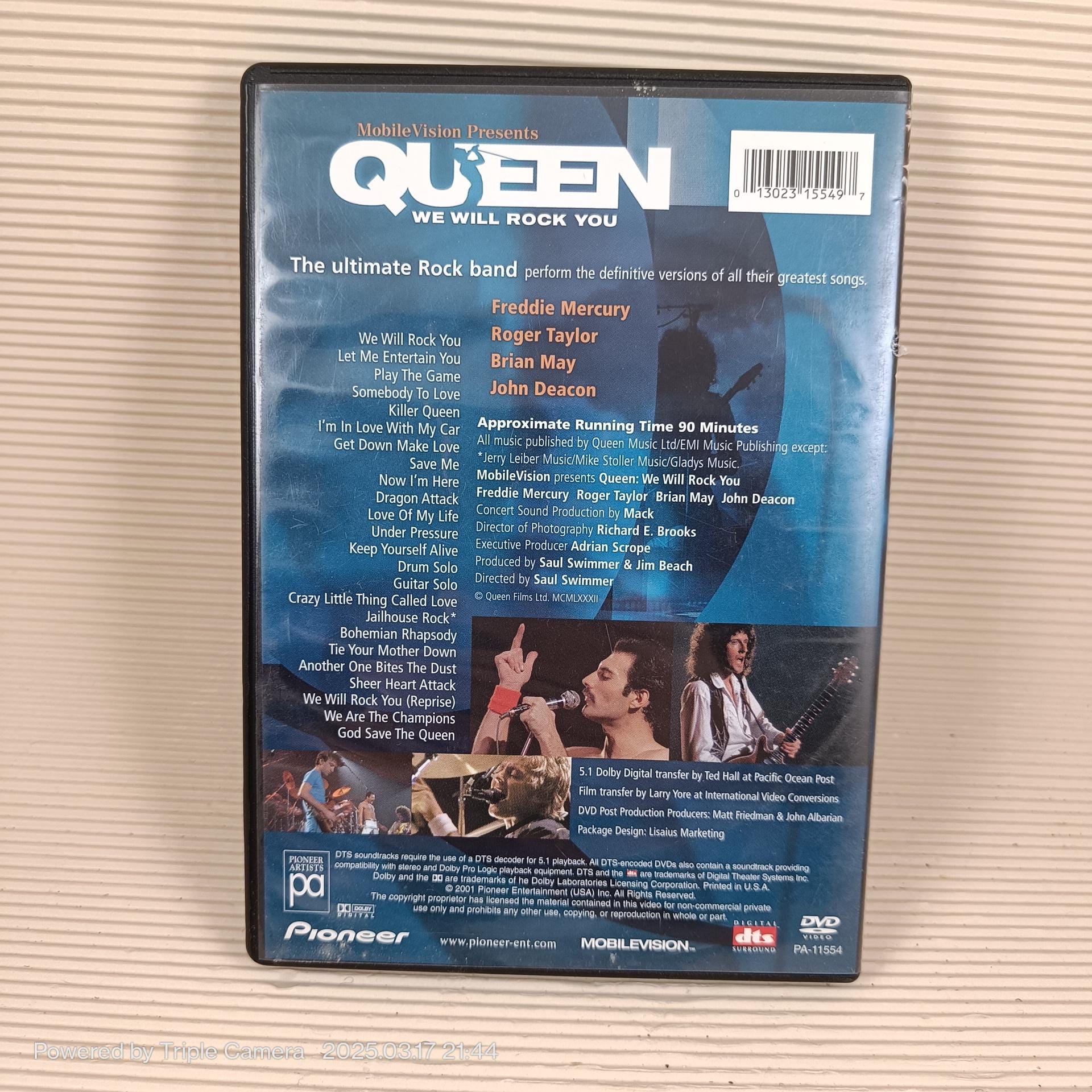 Queen - We Will Rock You DVD (2001, Dolby Digital 5.1) - USA