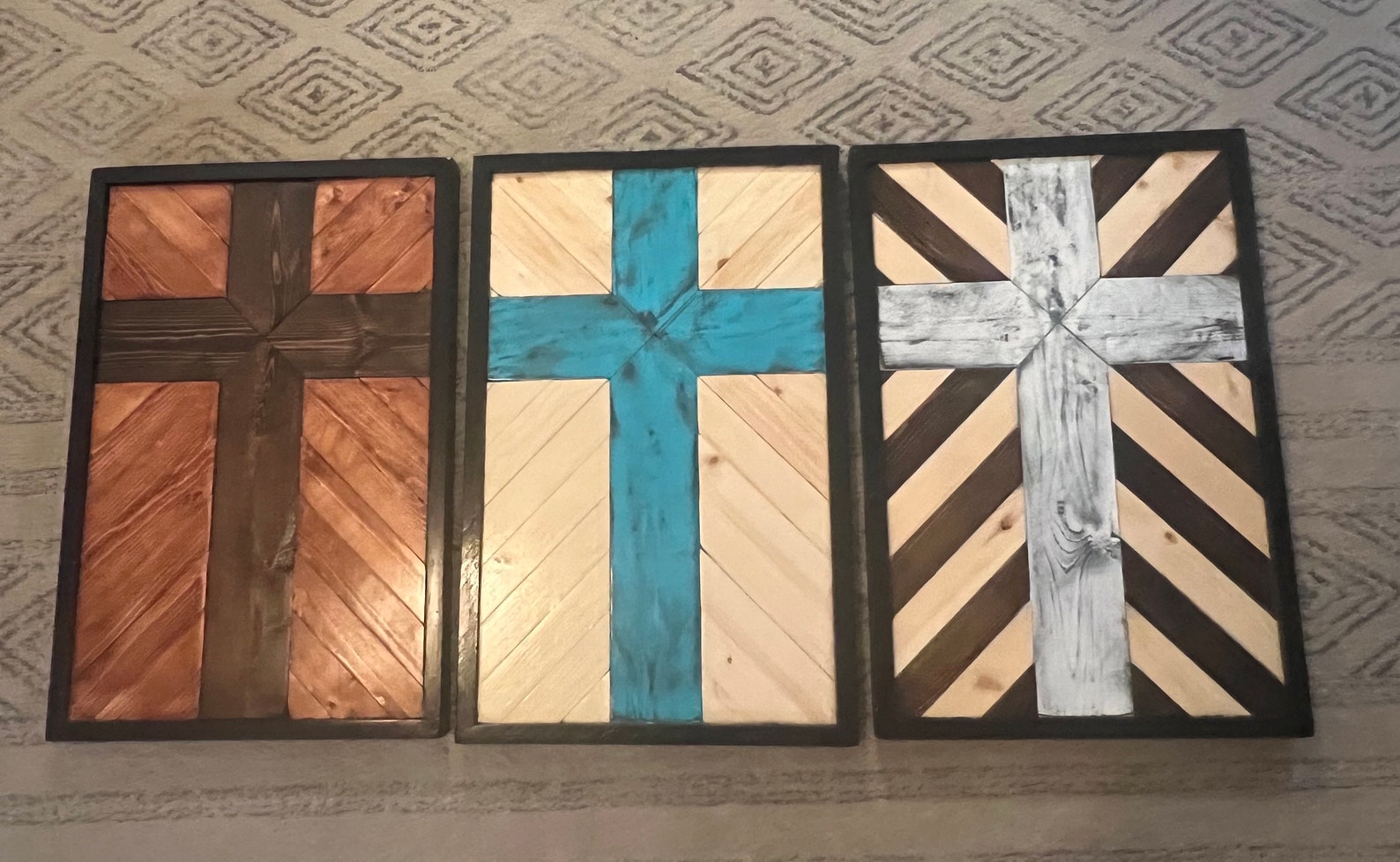 Rustic Cross Wall Art/decor Etsy