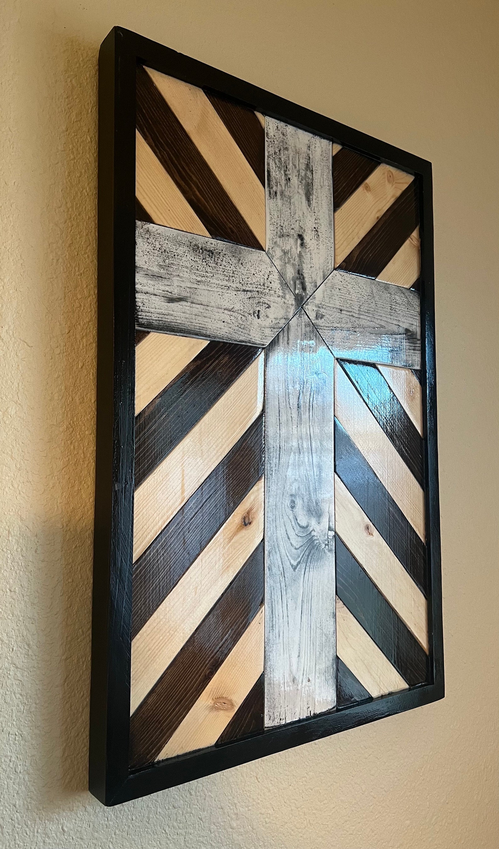 Rustic Cross Wall Art/decor Etsy