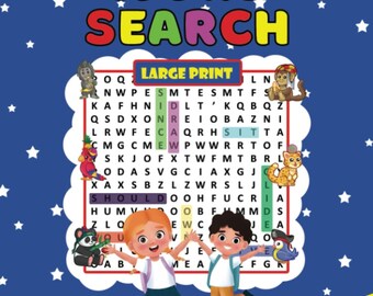 2nd Grade Word Search for Kids ages 5-8