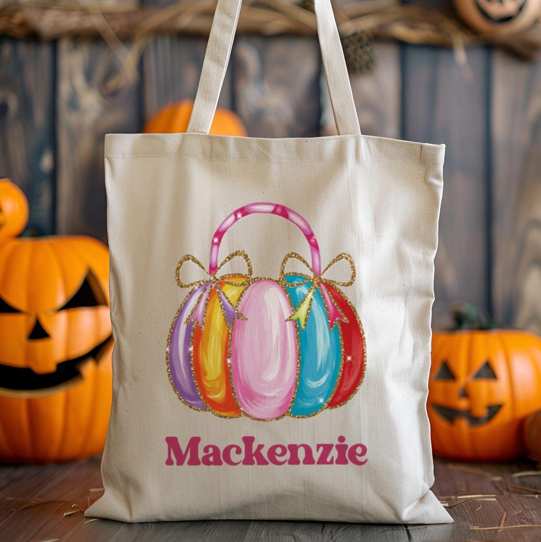 Borsa personalizzata per dolcetto o scherzetto, borsa di Halloween