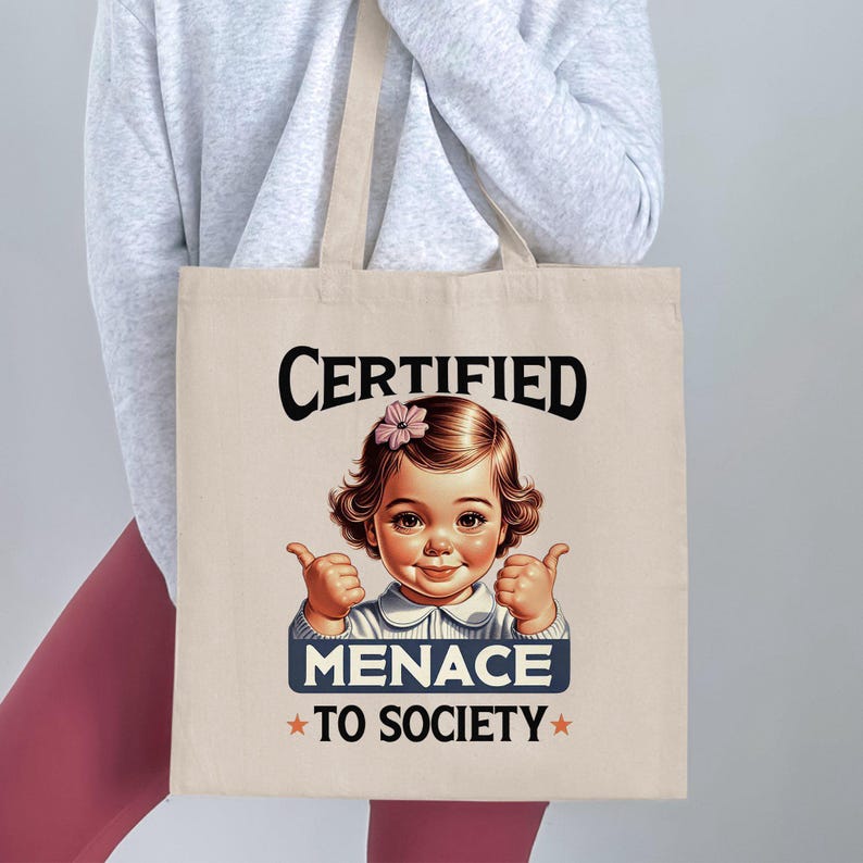 Certified Menace To Society Graphic T-Shirt, Funny Adult Humor Tee, Trendy Retro Shirt, Sarcastic Gift, Unique Graphic Tee, Menace Shirt image 4