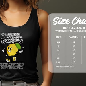 Sarcastic Women's Tank Top, Adult Humor, Funny Quote Shirt, When Life Gives You Lemons, Lemon Graphic Tee, Sassy Lime Shirt image 3