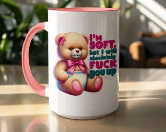 Funny Coffee Mug for Adults, Sarcastic Humor Mug, Adult Humor Gift, Trendy Retro Mug, Inappropriate Bleeped Out Mug, Gag Gift for Friends