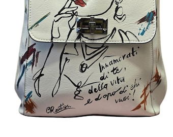 Mochila pintada a mano – Edición Frida Kahlo