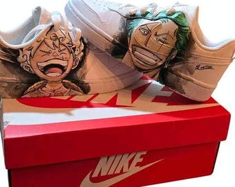 One Piece anpassad Nike Air Force 1