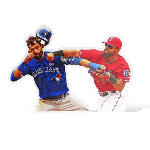 Rougned Odor Fight Texas Rangers Baseball Glossy Sticker Vinyl Laminate, Self Adhesive-Free US Shipping