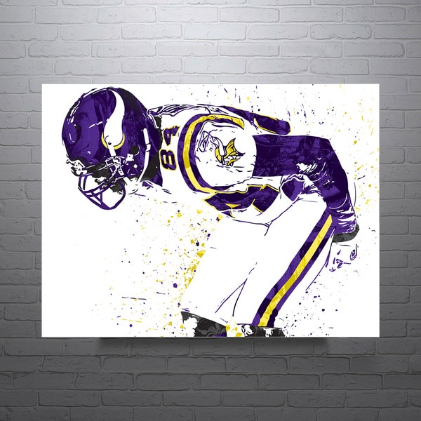 Randy Moss Mooning Minnesota Vikings Football Art Poster-Free US Shipping