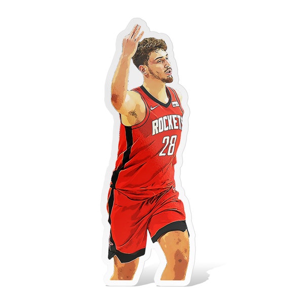 Alperen Sengun Houston Rockets Basketball Glossy Sticker Vinyl Laminate, Self Adhesive-Free US Shipping