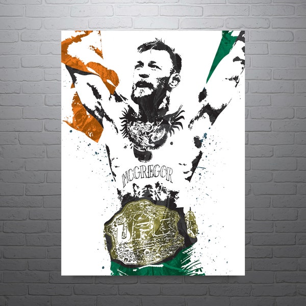 Conor McGregor MMA Art Poster-Free US Shipping